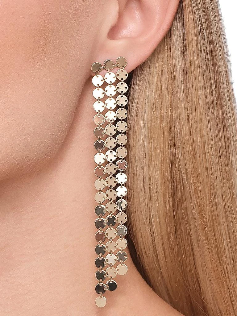 LANA 14K Yellow Gold Chainmail Earrings 2