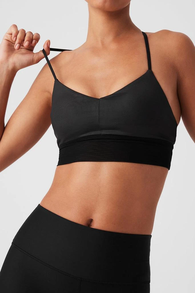 Alo Lavish Bra - Black Glossy/Black 5
