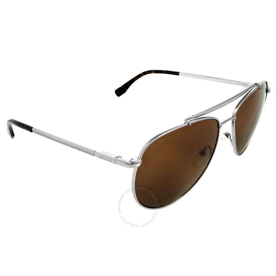 Lacoste Brown Pilot Unisex Sunglasses L177S 033 57 3