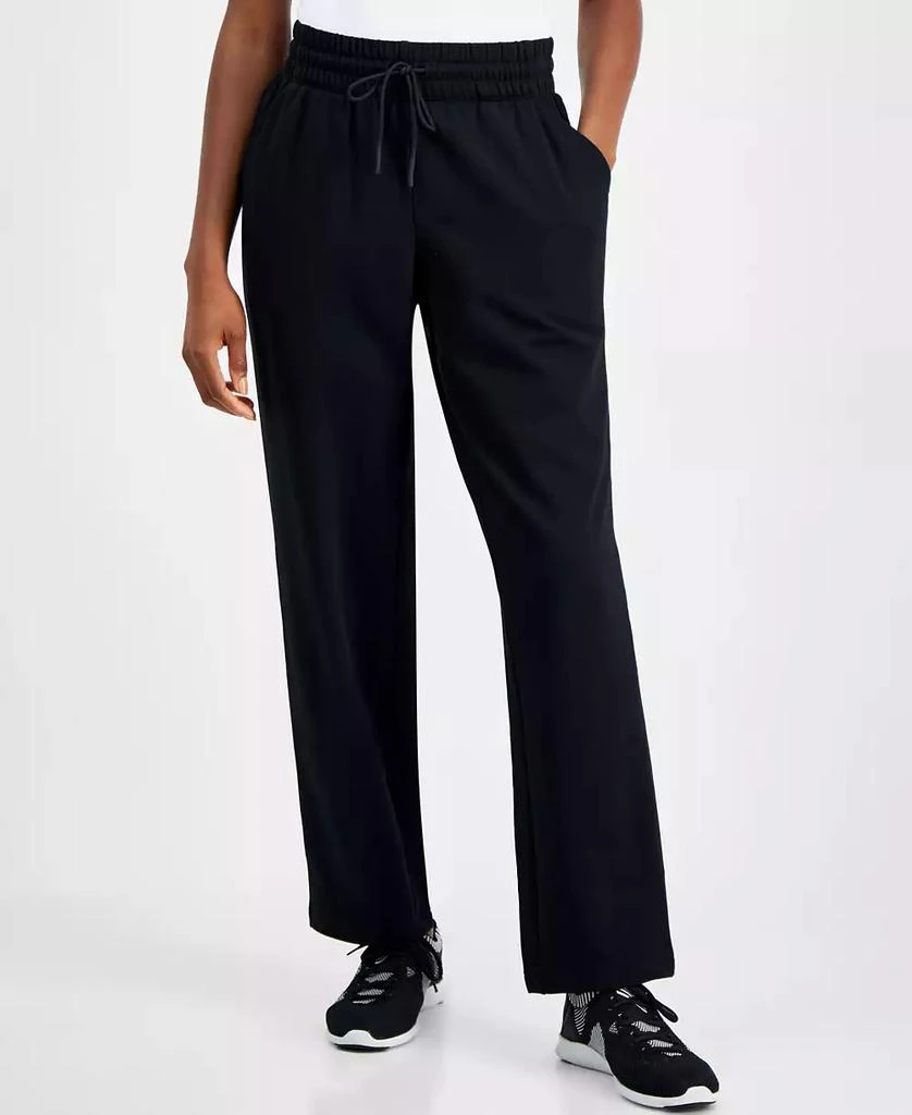 ID Ideology Women's High-Rise Straight-leg Fleece Sweatpants, Created for Macy's 1