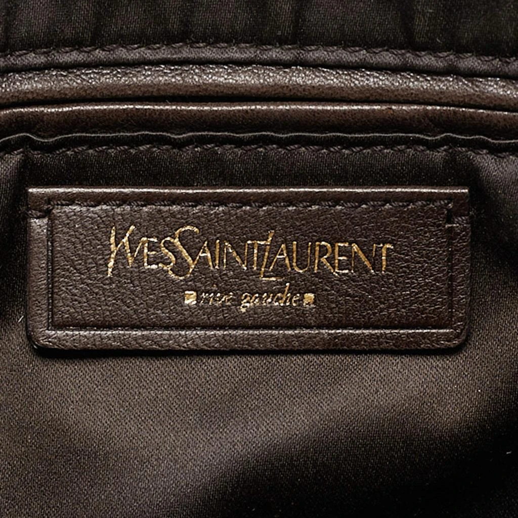 Yves Saint Laurent Yves Saint Laurent Olive Green Leather Large Muse Bag 18