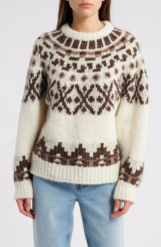 FRAME Fair Isle Alpaca Blend Sweater 1