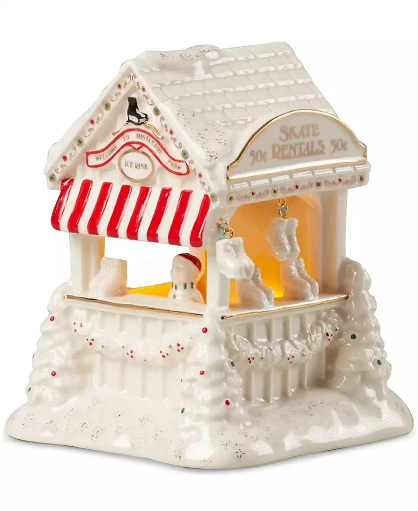 Lenox NEW FOR 2024! Mistletoe Village Skate Rink Lit Figurine, Exclusively at Macy’s 4