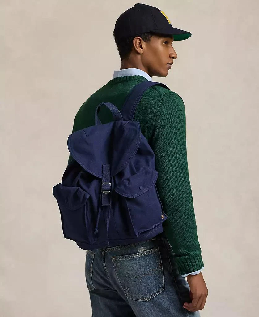 Ralph Lauren Men's Flap-Top Canvas Backpack 5