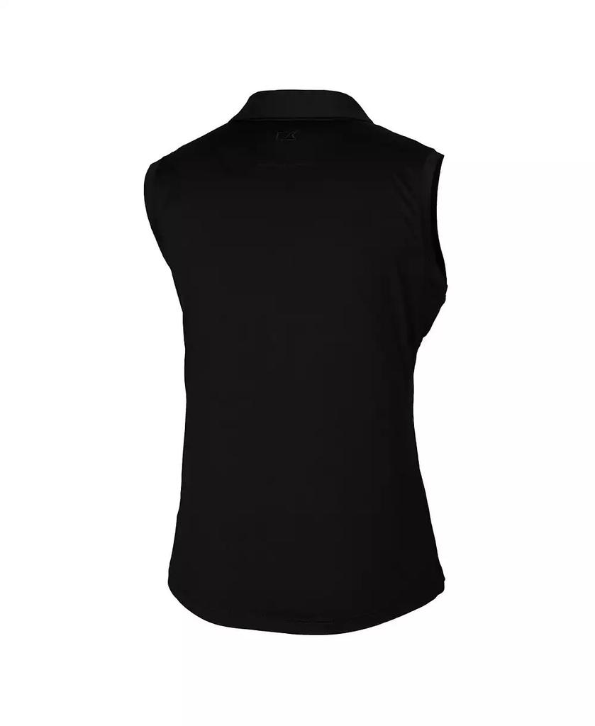 Cutter & Buck Women's Black Ohio State Buckeyes Forge Stretch Sleeveless Polo