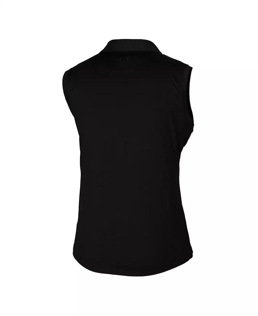 Cutter & Buck Women's Black Ohio State Buckeyes Forge Stretch Sleeveless Polo 2