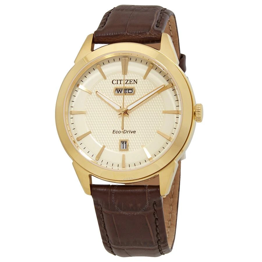 Citizen Eco-Drive Champagne Dial Men's Watch AW0092-07Q 1