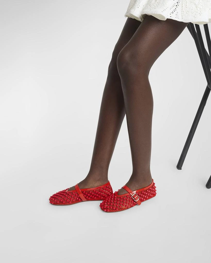 Alaia Beaded Net Mary Jane Ballerina Flats 2