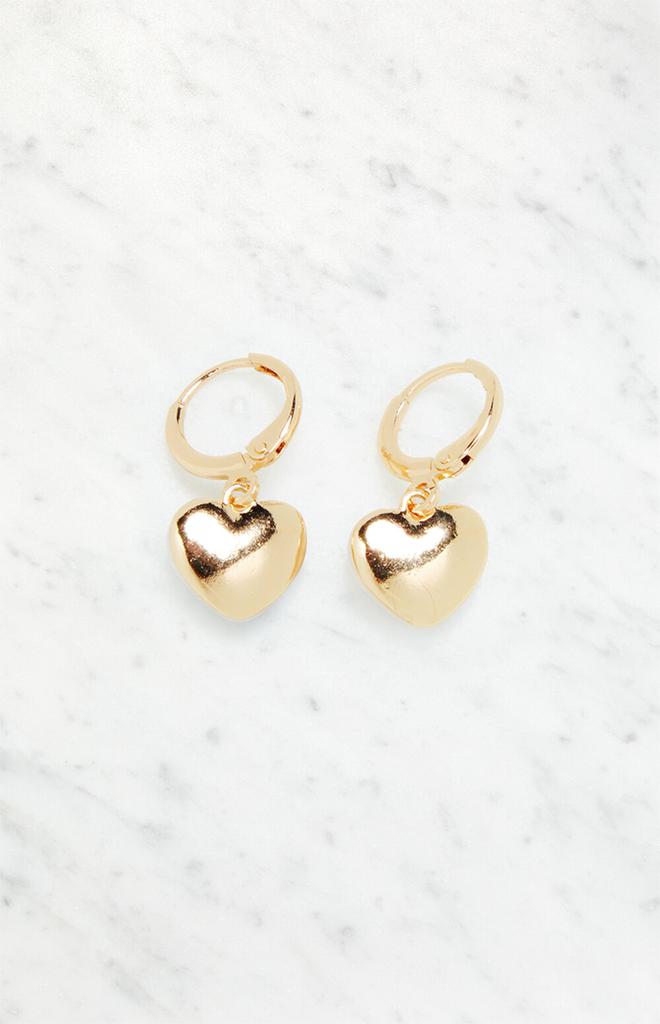 LA Hearts Pearl Hoop Earrings