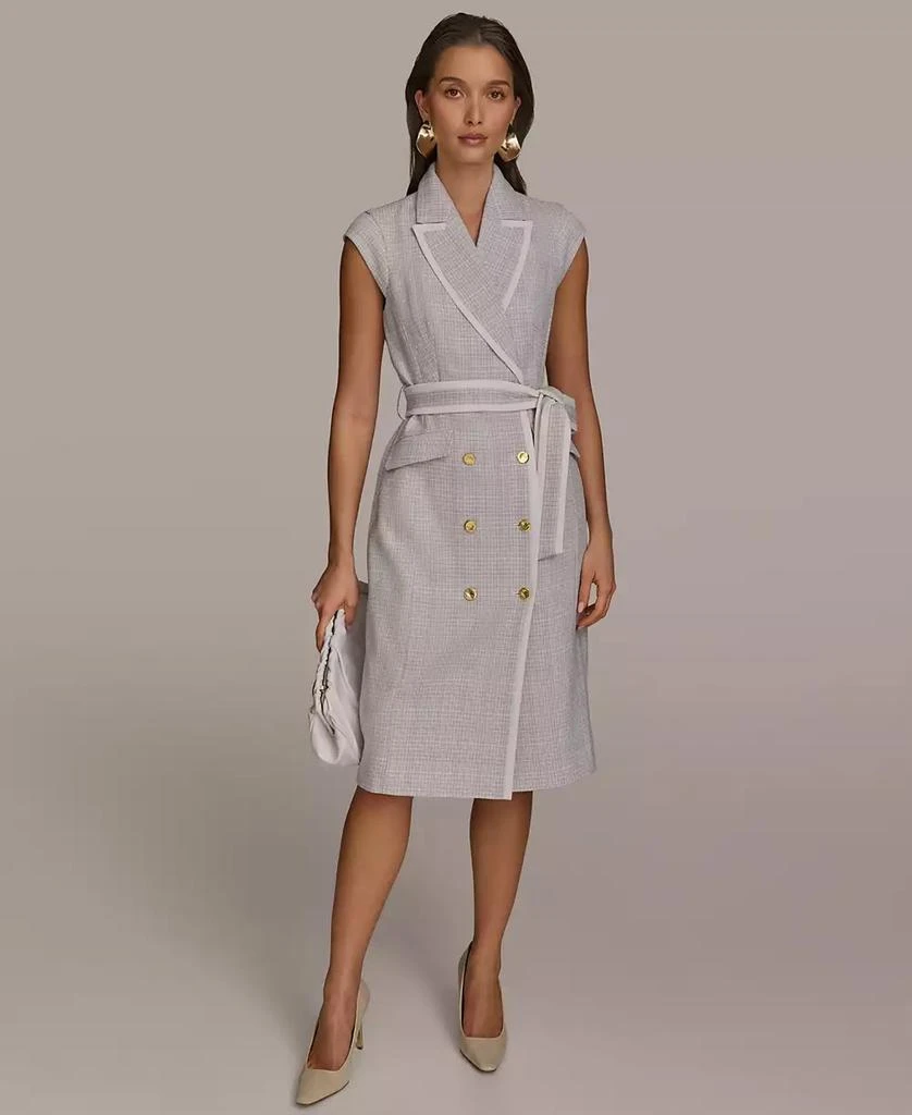 Donna Karan Women's Double-Breasted Tweed Dress 1