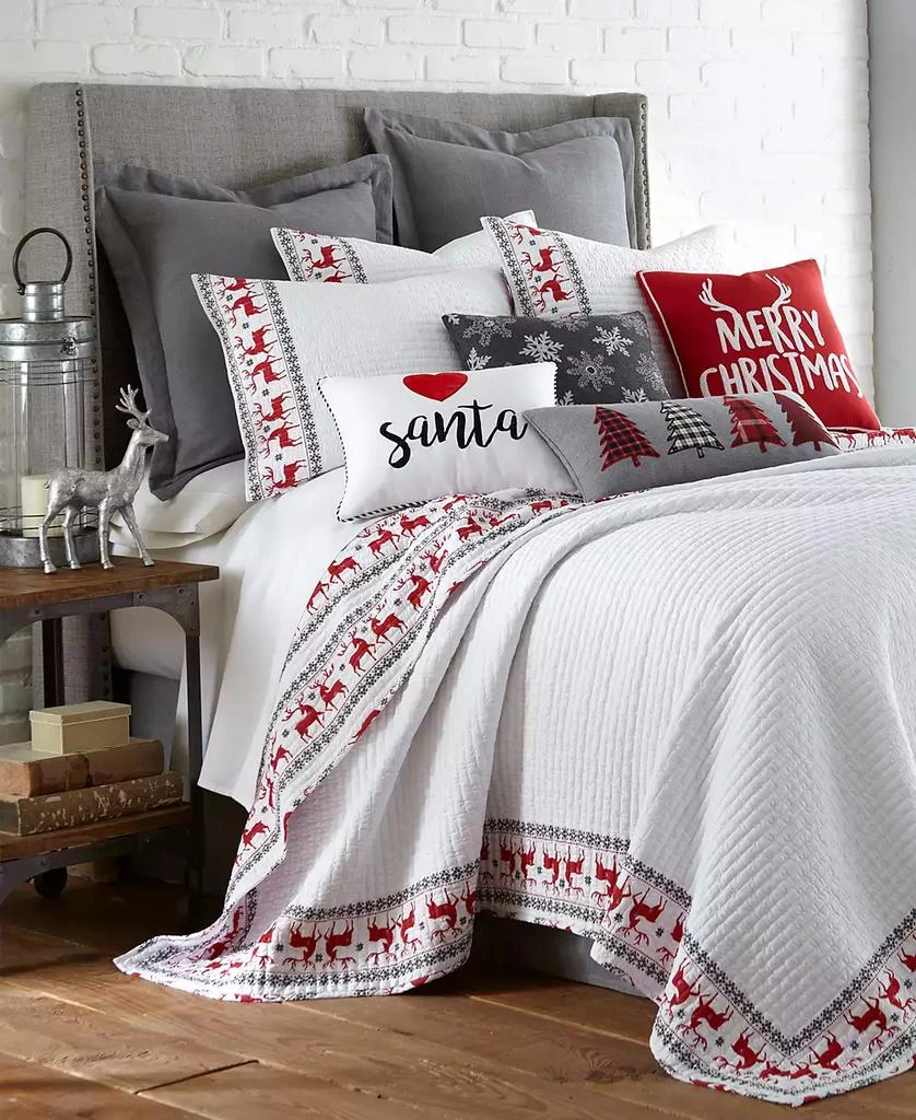 Levtex Rudolph Reindeer Border 3-Pc. Quilt Set 2