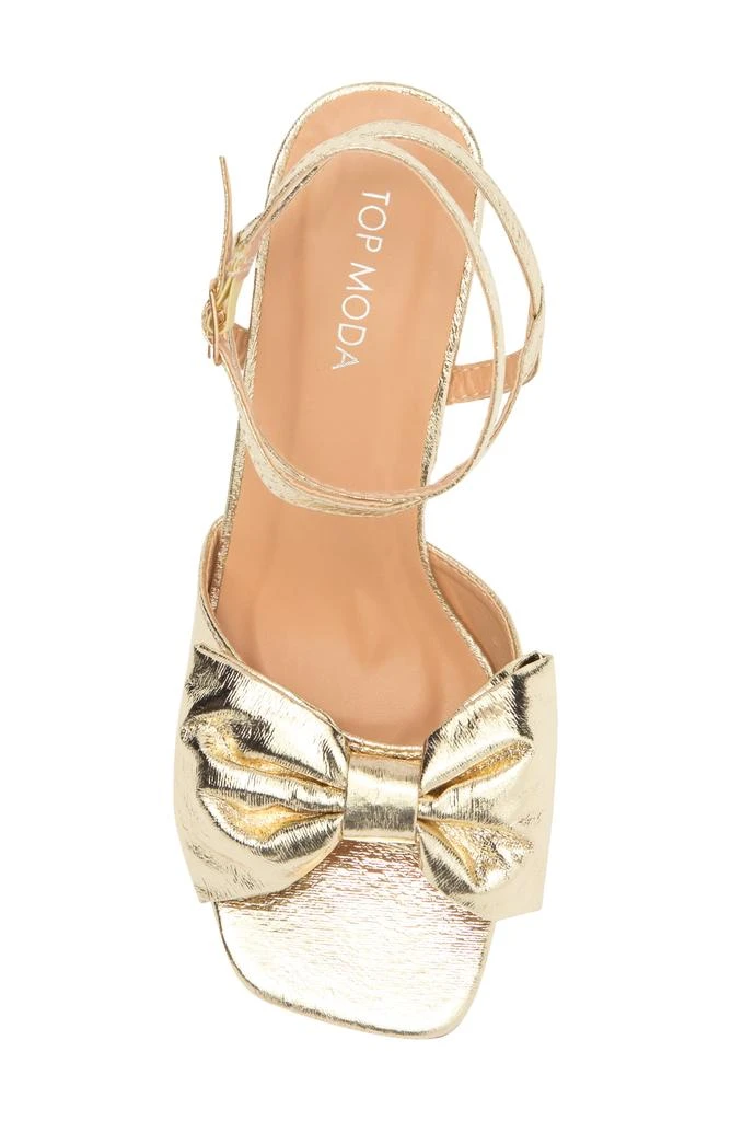 TOP GUY SHOES Prairie Block Heel Sandal 5