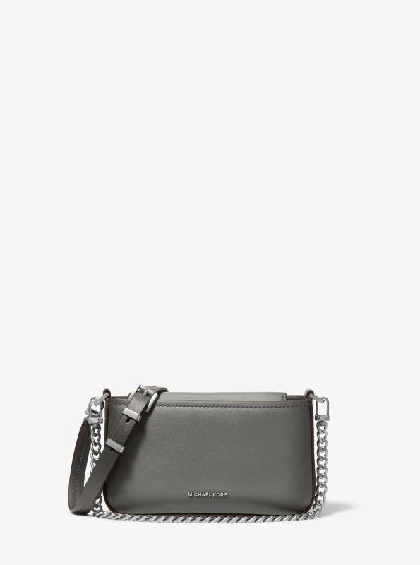Michael Kors Bryant Small Burnished Leather Convertible Crossbody Bag