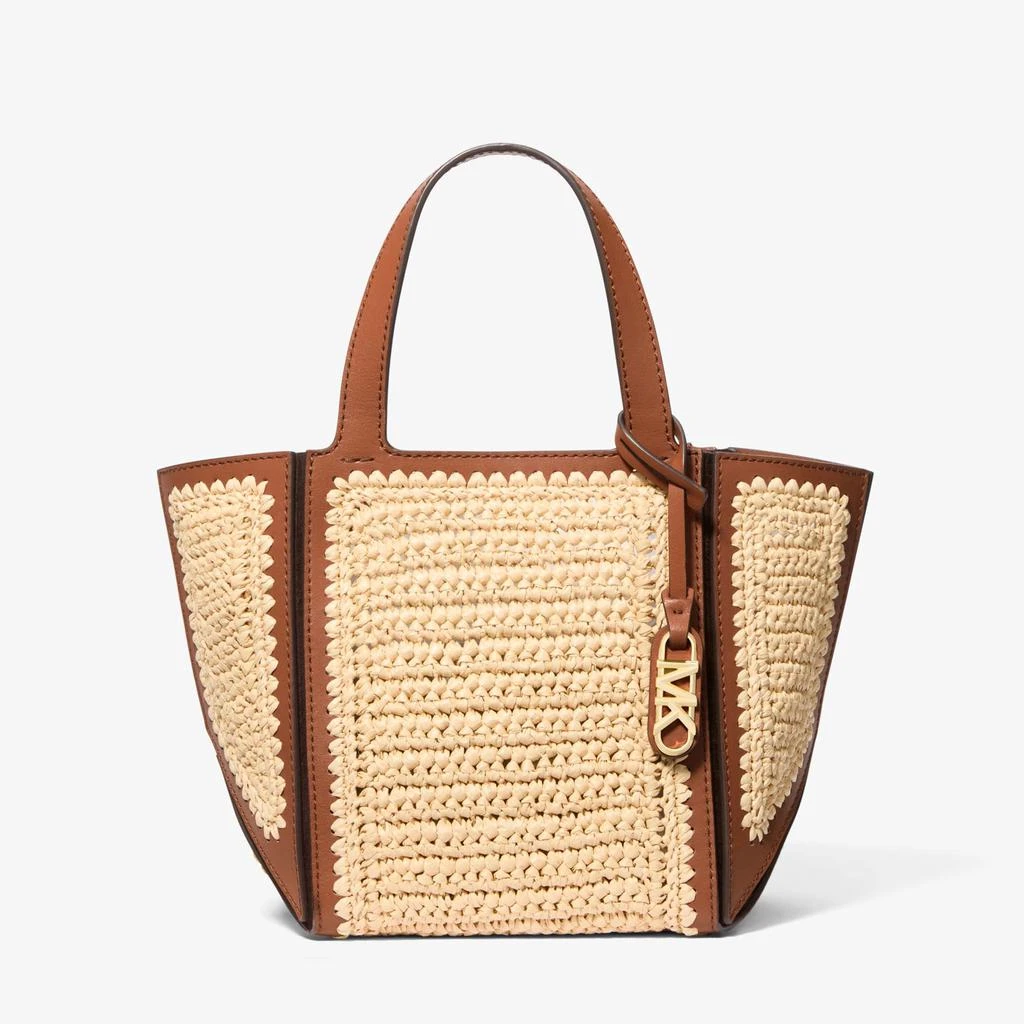 Michael Kors Jordi Small Crocheted Straw Tote Bag 1