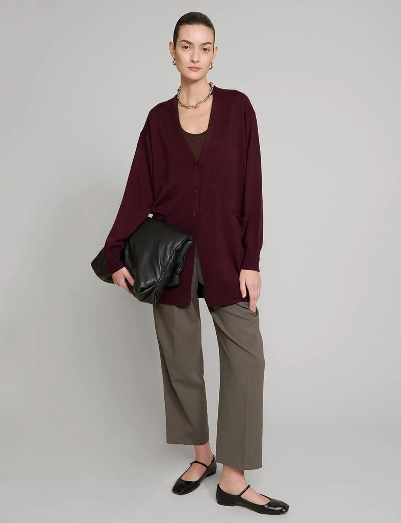 Pixie Market Burgundy Long Cardigan 4