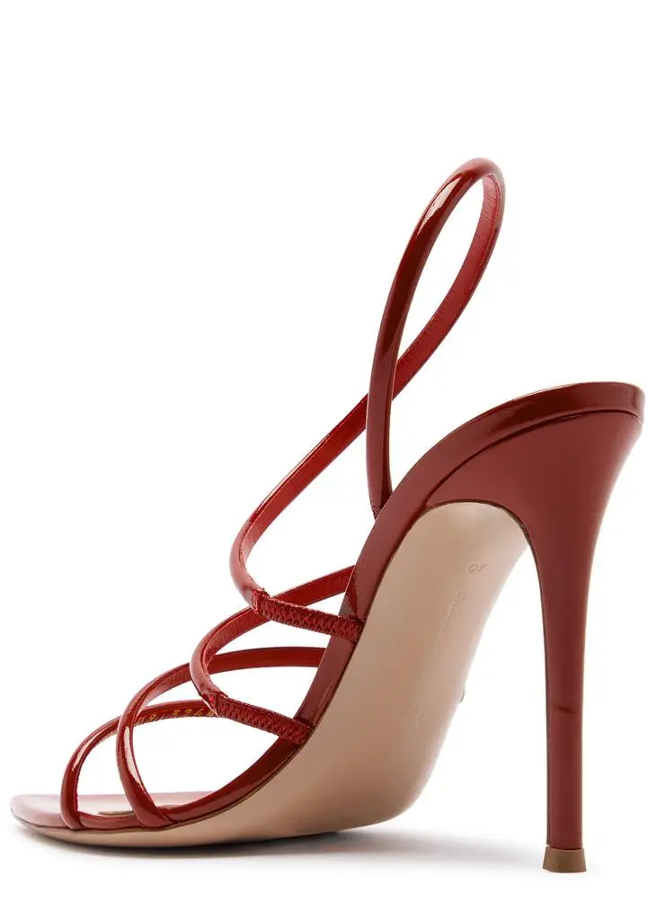 Gianvito Rossi Ettie 105 patent leather sandals 2