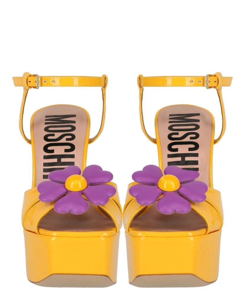 Moschino Flower-appliqué Platform Sandals 5