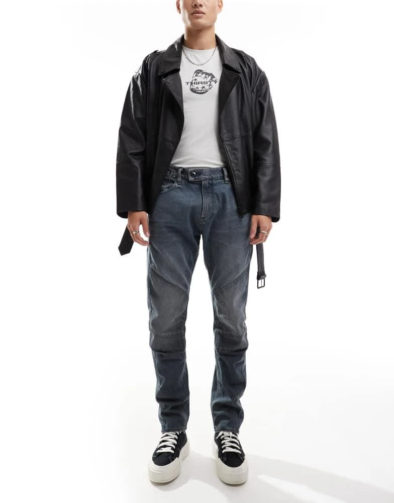 G-Star G-Star moto 3d slim denim jeans in vintage wash blue 1