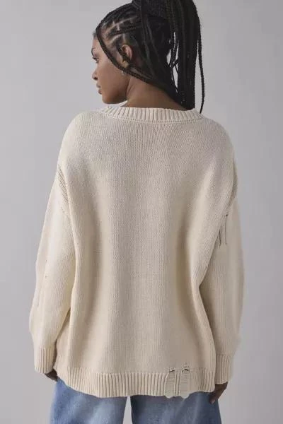 BDG BDG Kurt Fish Graphic Distressed Sweater 3