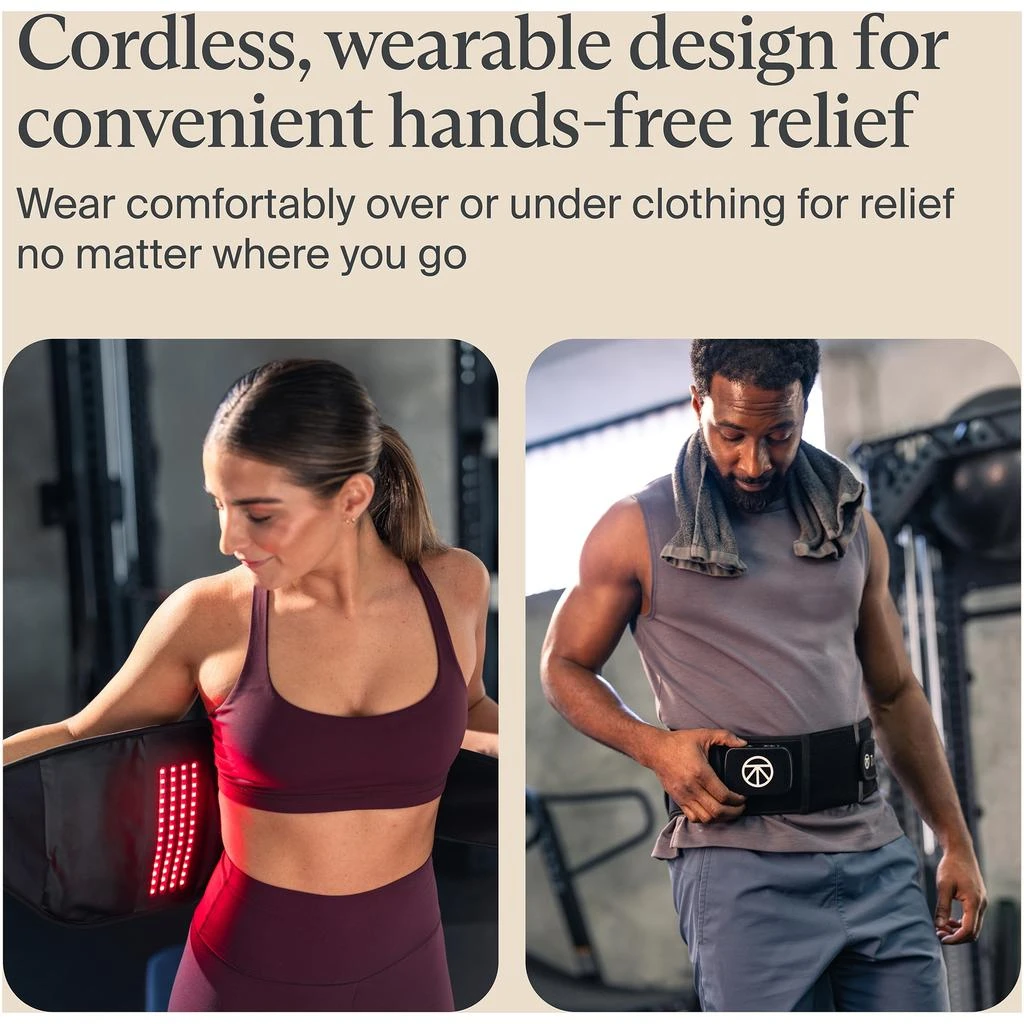 Therabody ThermBack Heat, Vibration & LED Wrap for Back Pain 5