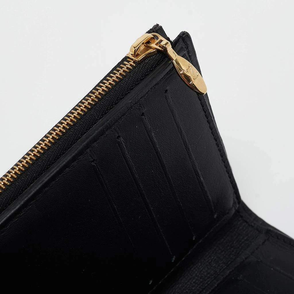 Louis Vuitton Louis Vuitton Black Monogram Canvas and Leather Flower Lock Wallet 13