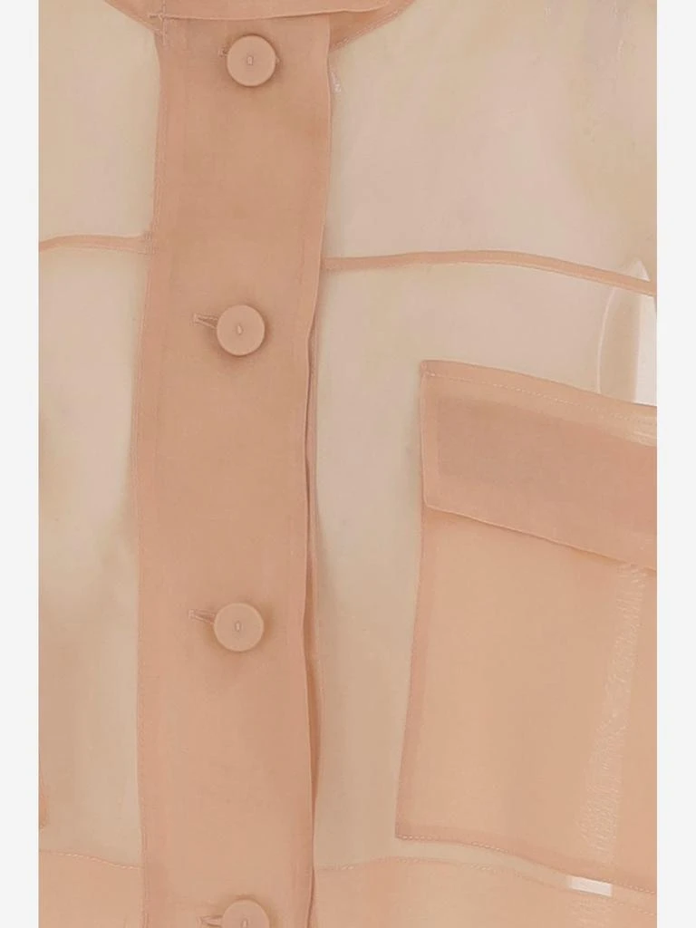 Pinko Sheer Silk Organza Cropped Jacket 3