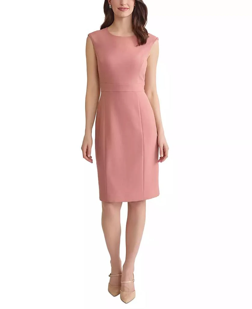Kasper Women's Crewneck Sleeveless Sheath Dress, Regular & Petite 3