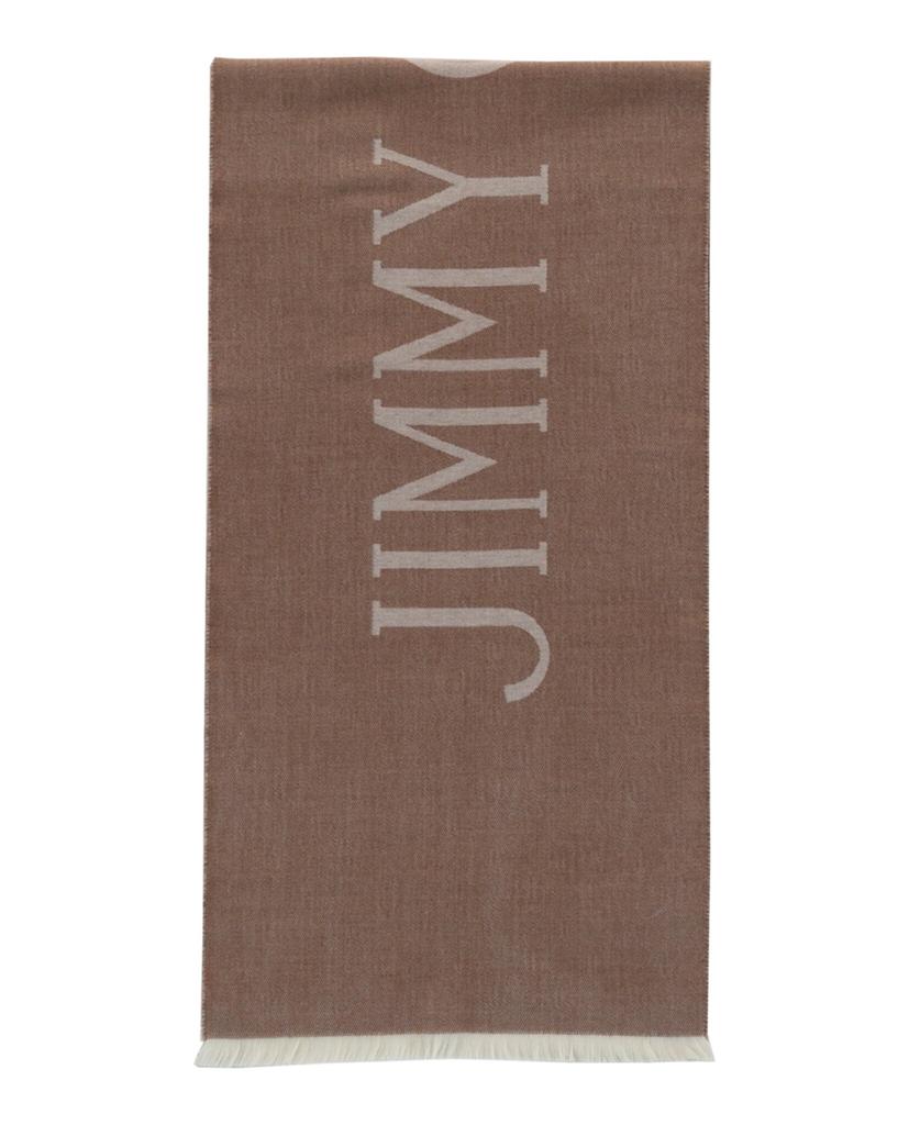 Jimmy Choo Wool Logo Scarf