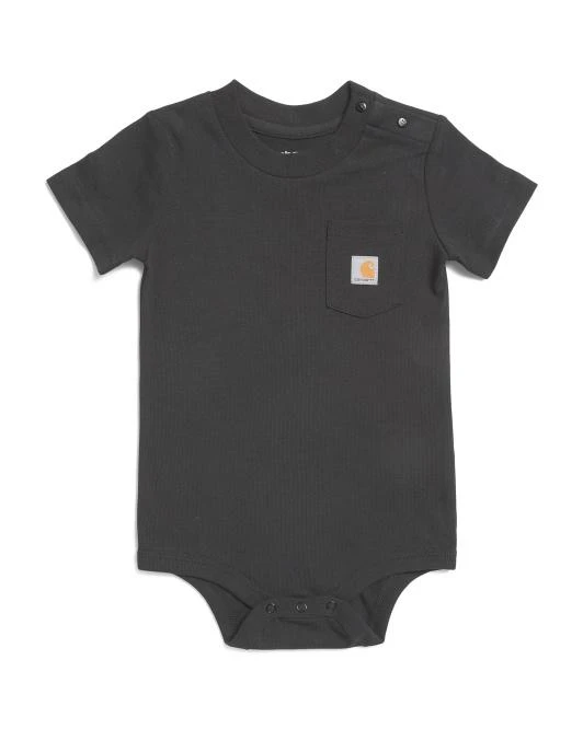 Carhartt Infant Boys Short Sleeve Pocket Bodysuit