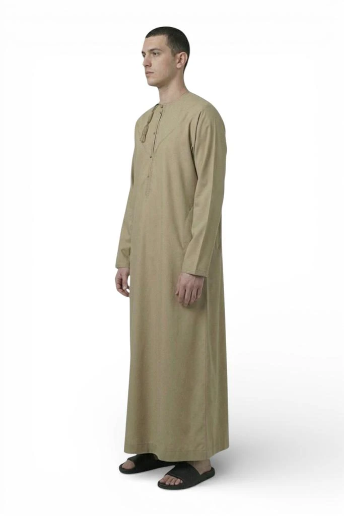 Arabic Thobes Men
s Eid Beige Moroccan Jubba Robe Djellaba Ramadan Eid Thobe - HM11 2