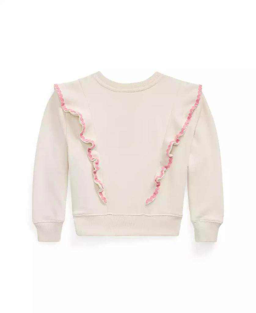 Ralph Lauren Toddler and Little Girls Floral Ruffled Terry Sweatshirt 2