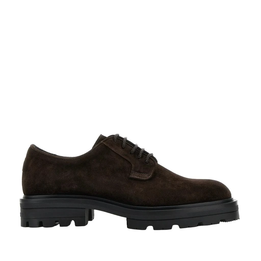 hogan Refined Lace-Up Shoes In Distinctive Palissandro Tone