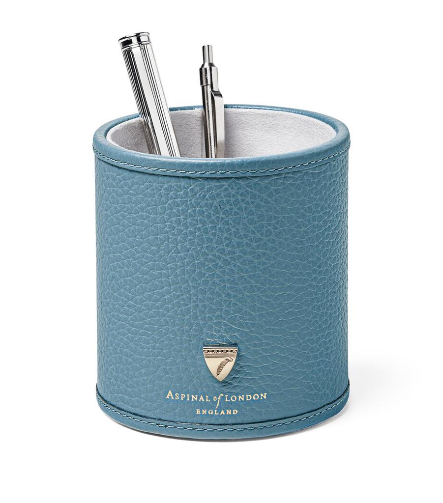 Aspinal of London Leather Round Pen Pot
