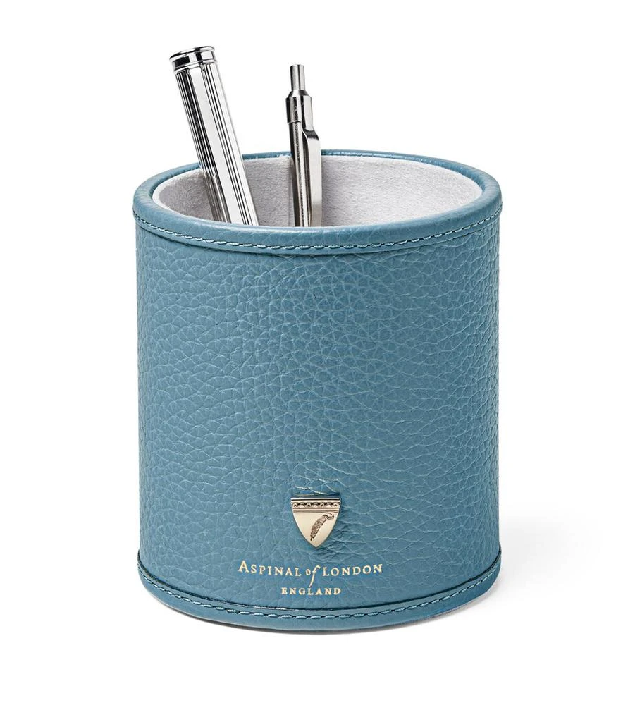 Aspinal of London Leather Round Pen Pot 1