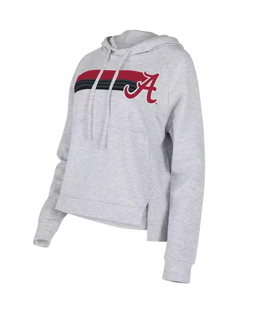 Concepts Sport Women
s Gray Alabama Crimson Tide Cedar Tri-Blend Raglan Pullover Hoodie 1