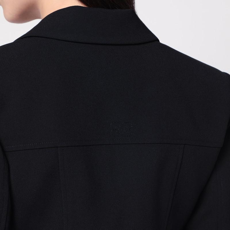 Ganni Black jacket in crêpe - Jackets - Compare Prices from