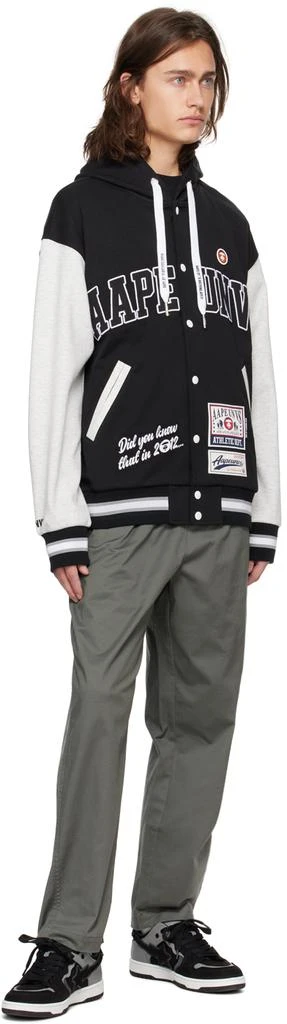 AAPE Khaki Embroidered Trousers 4