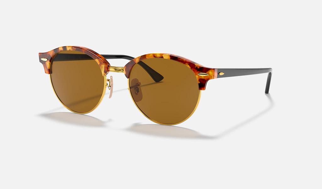 ［Ray-Ban レイバン　サングラス］　CLUBROUND CLASSIC CLUBROUND CLASSIC Sunglasses in Black and G-15 Green