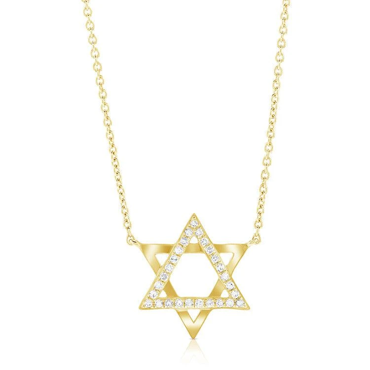 Sabrina Designs 14K Gold & Diamond Star of David Necklace 5