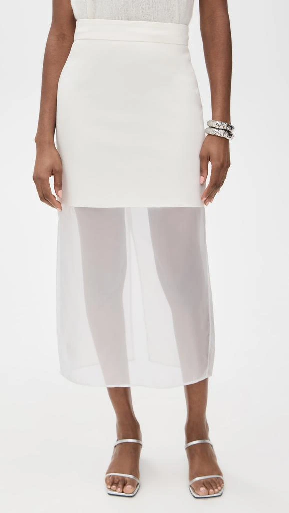 Pixie Market Skirt with Mesh Sheer Bottoms 6