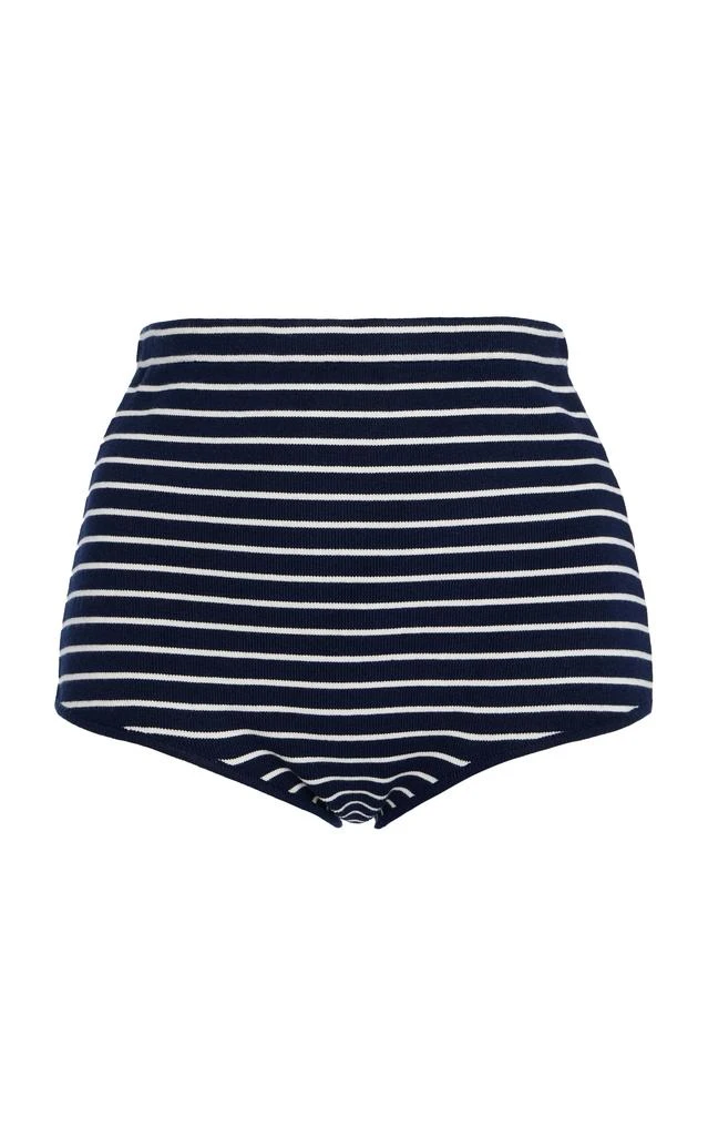 The Frankie Shop The Frankie Shop - Exclusive Riviera Alissa Striped Knit Briefs - Stripe - L - Moda Operandi 1