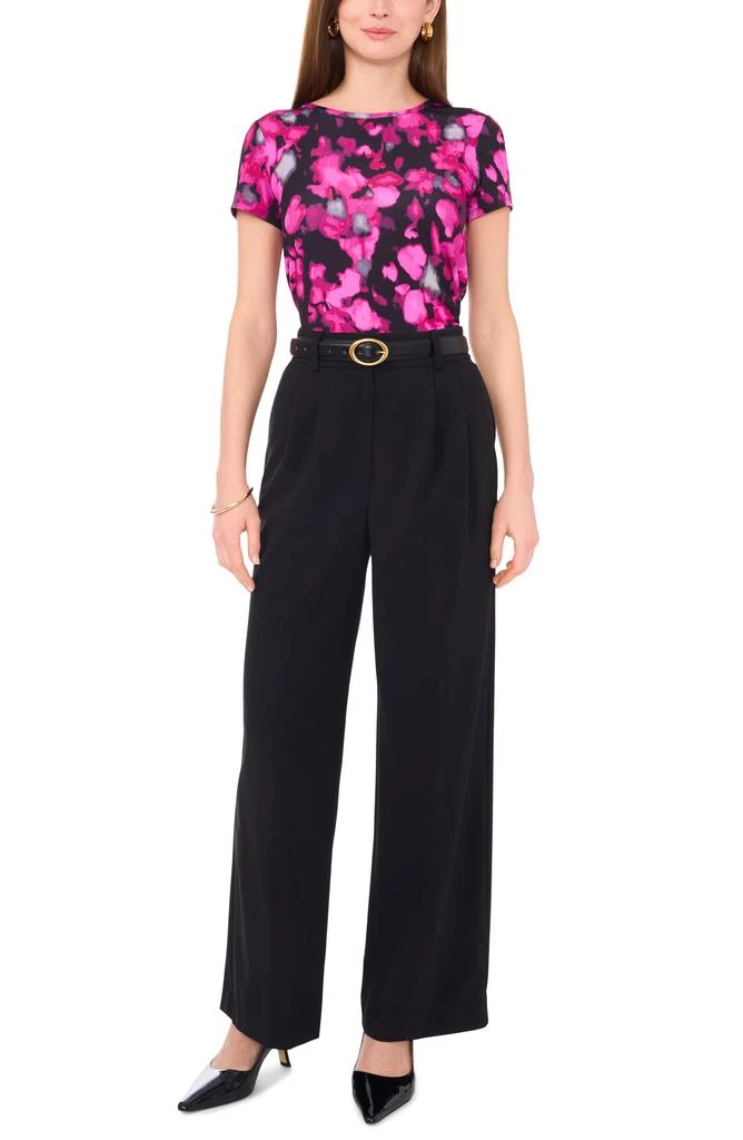 Vince Camuto Abstract Floral Print T-Shirt 4