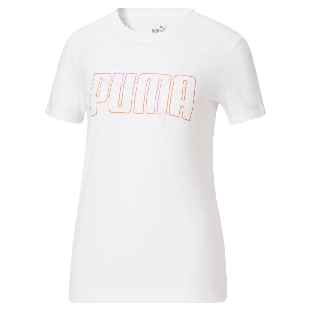 Puma Logo Overlay Crew Neck Short Sleeve T-Shirt 3