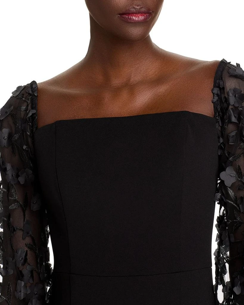 Eliza J Floral Embellished Off-the-Shoulder Gown 6