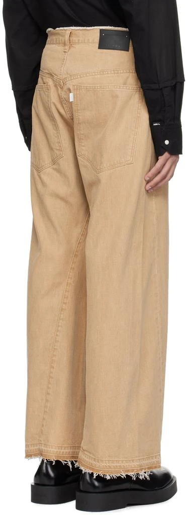 JieDa Beige 3D Jeans 3