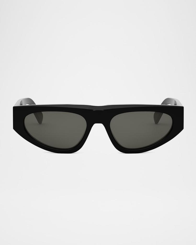 Celine Men's Monochroms Acetate Rectangle Sunglasses