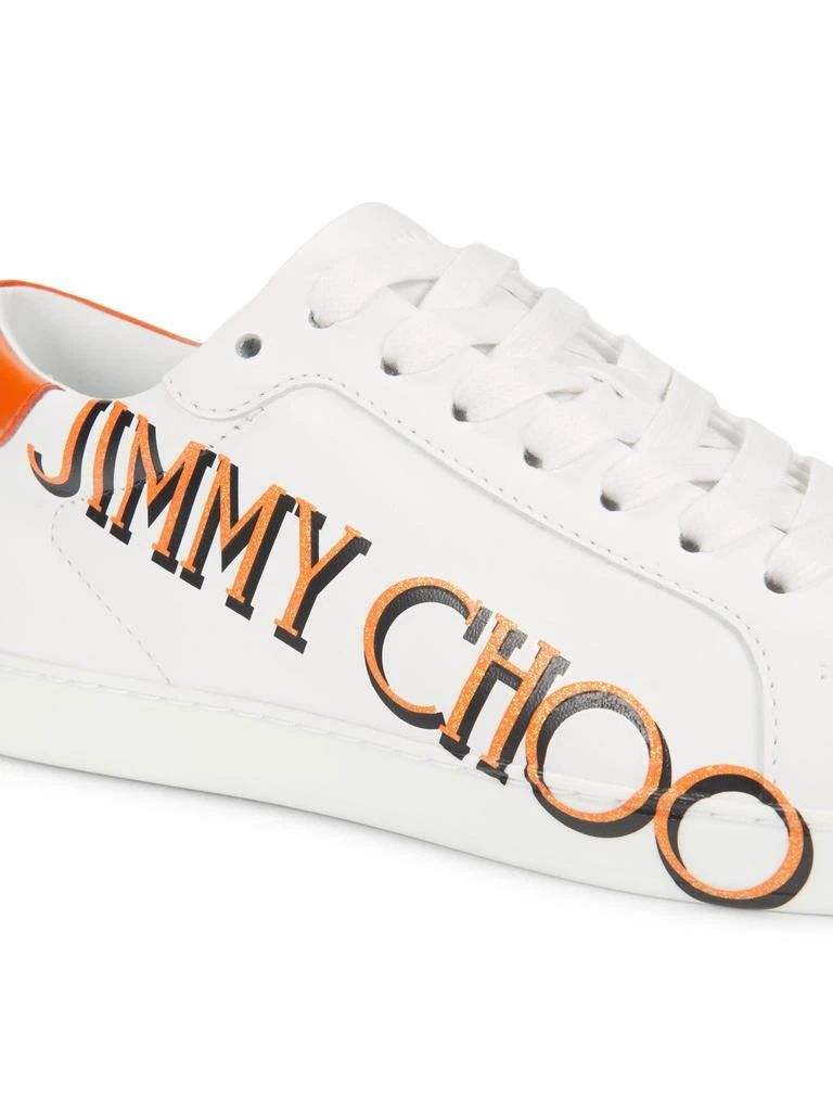 Jimmy Choo Kai Logo-Print Leather Low-Top Sneakers 6