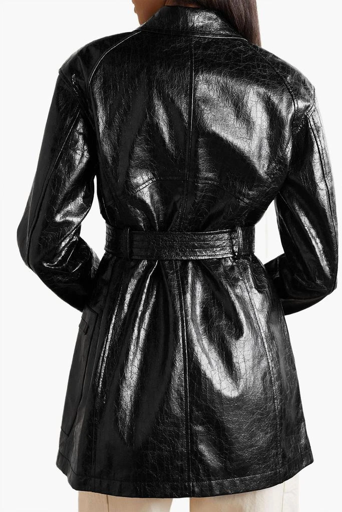 LVIR Double-breasted crinkled faux-leather jacket 3