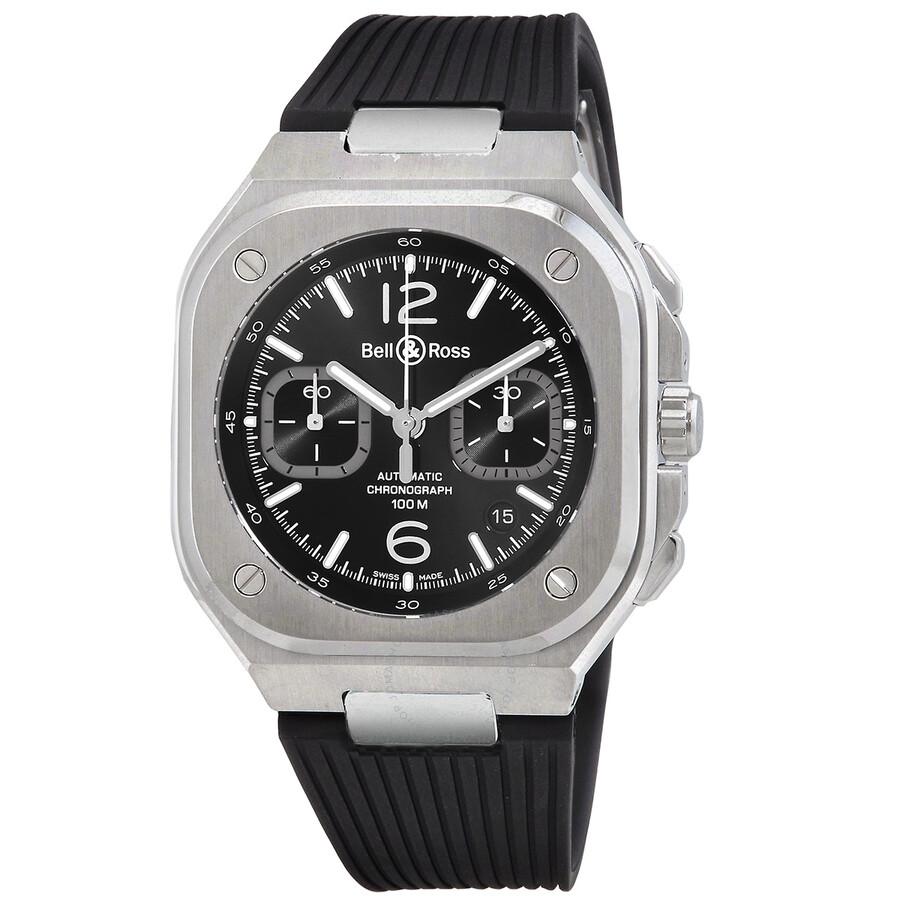 Bell And Ross Bell and Ross Urban BR 05 Chrono Automatic Black Dial Men
s Watch BR05C-BLC-ST/SRB