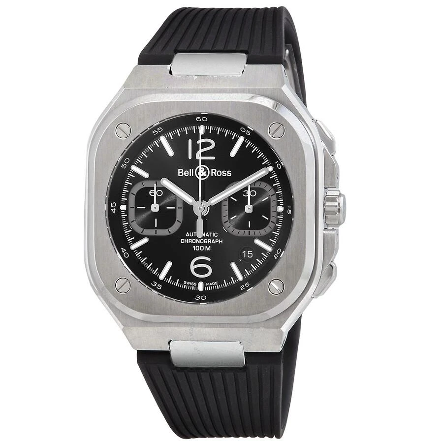 Bell And Ross Urban BR 05 Chrono Automatic Black Dial Men's Watch BR05C-BLC-ST/SRB 1